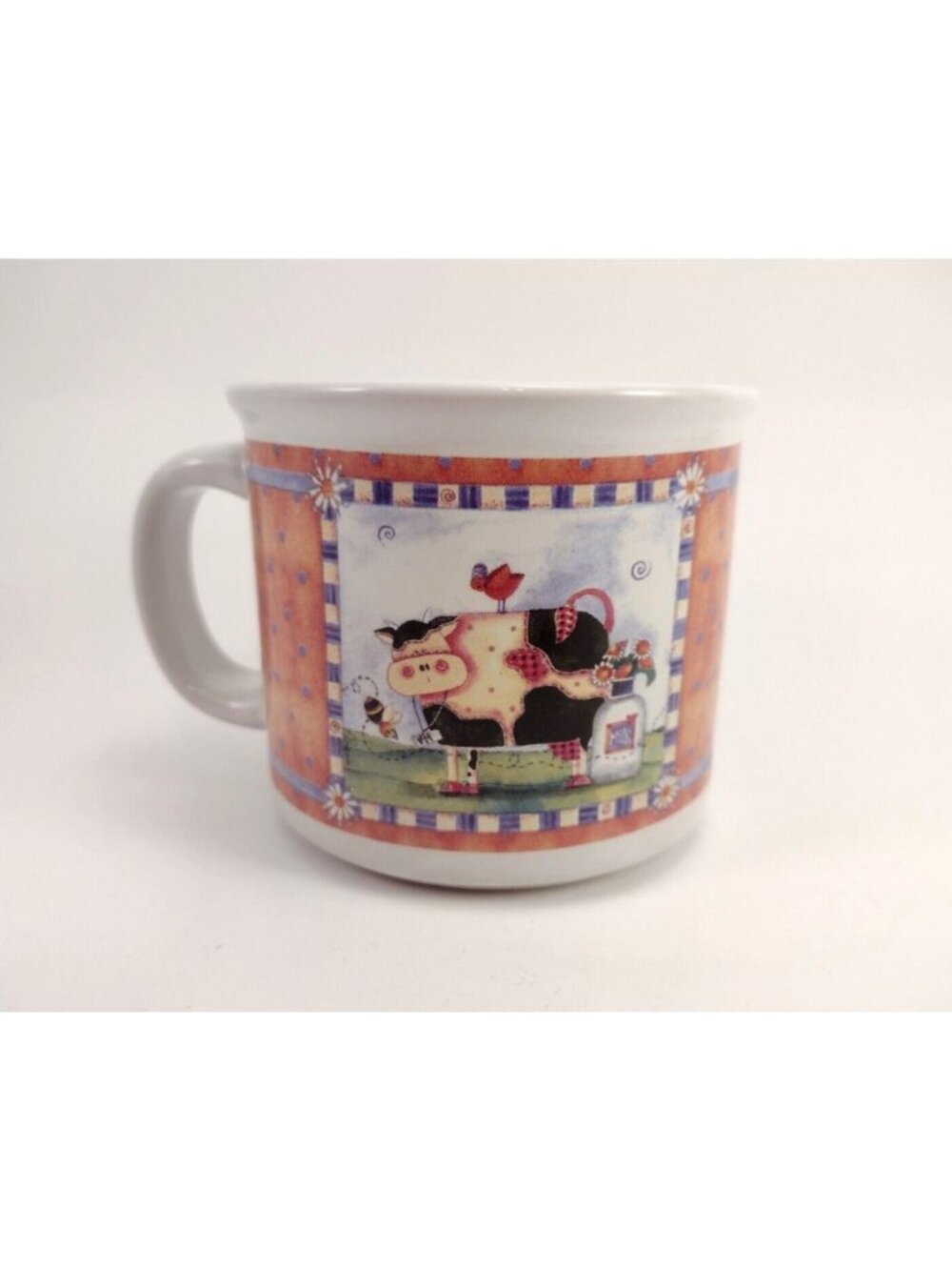 Kim Durfey Cow Mug Coffee Cup Tea Farm Animal Farmhouse Folk Art